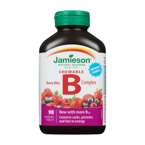 ویتامین ب کمپلکس جمیسون جویدنی 90 عدد Jamieson B Complex