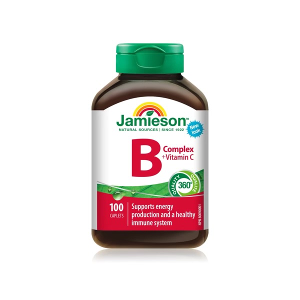 ویتامین ب‌ کمپلکس و ویتامین سی جمیسون ۱۰۰ عدد Jamieson B Complex+Vitamin C